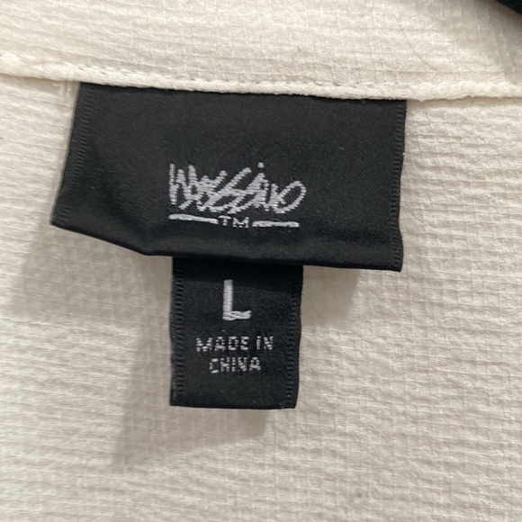 Faux linen lace-up top - Picture 2 of 3